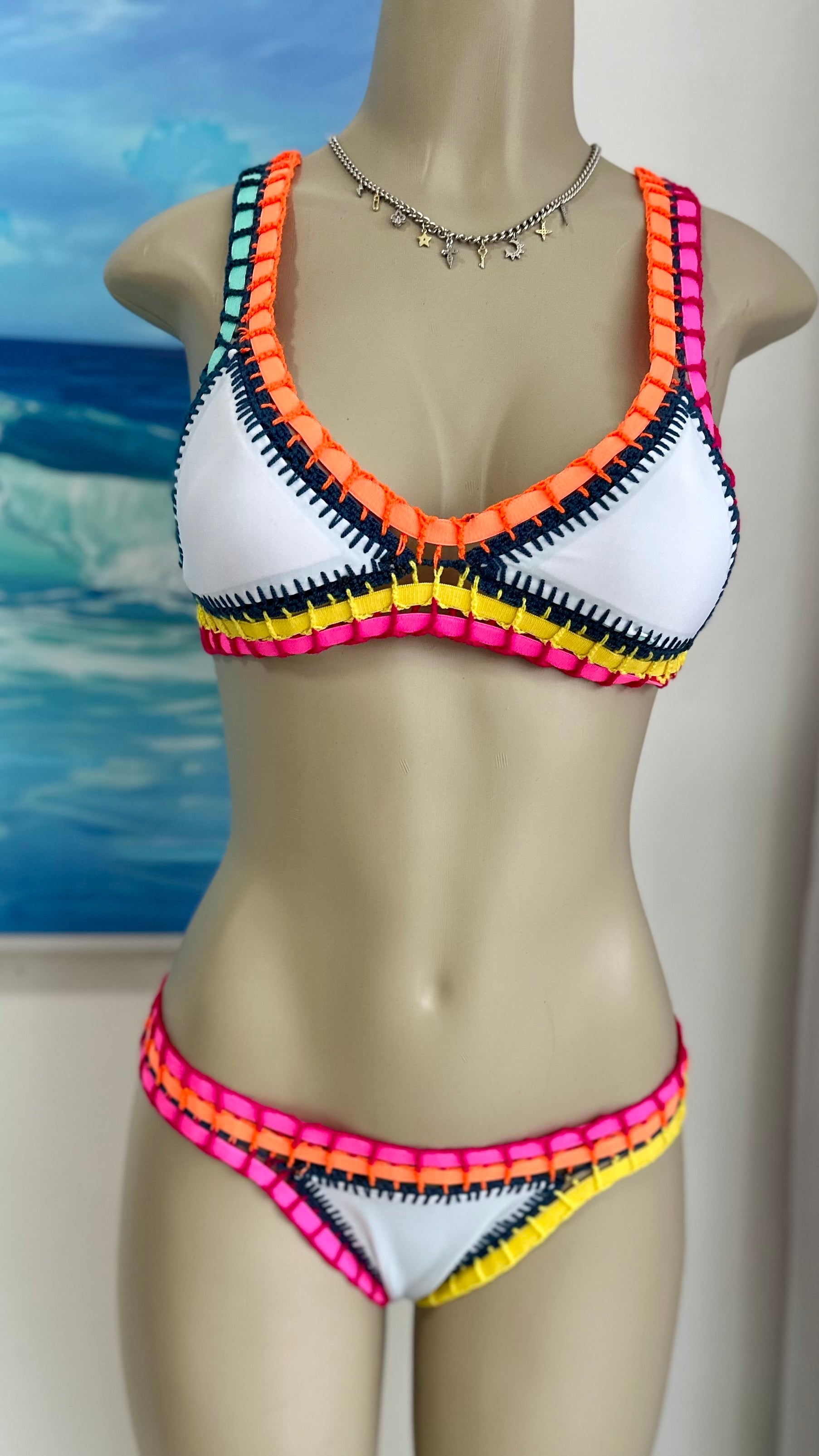 Candy Bikini Set / Reversible Handmade Swimsuit