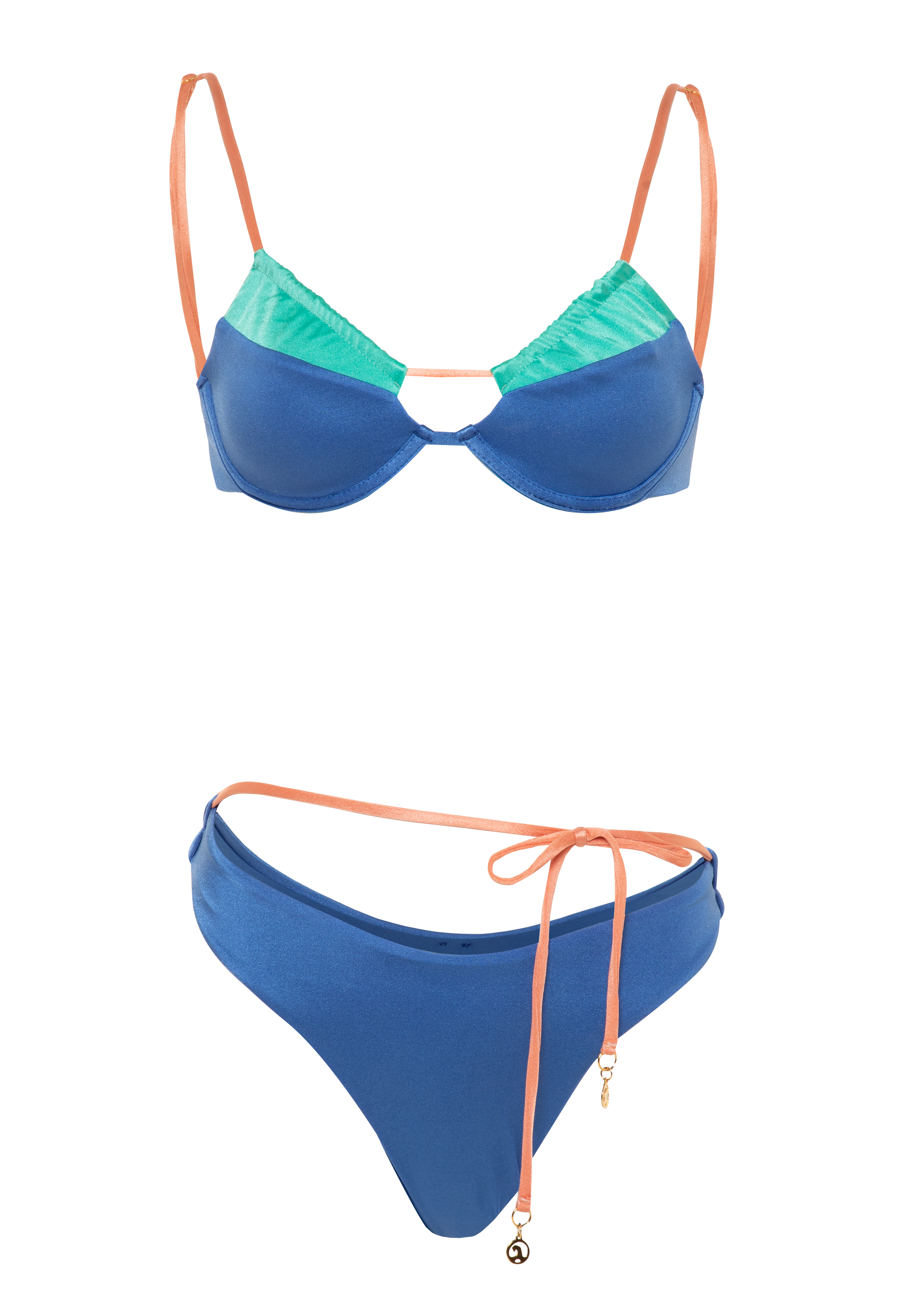 Valerie Marine Bikini Set (Top & Bottom)