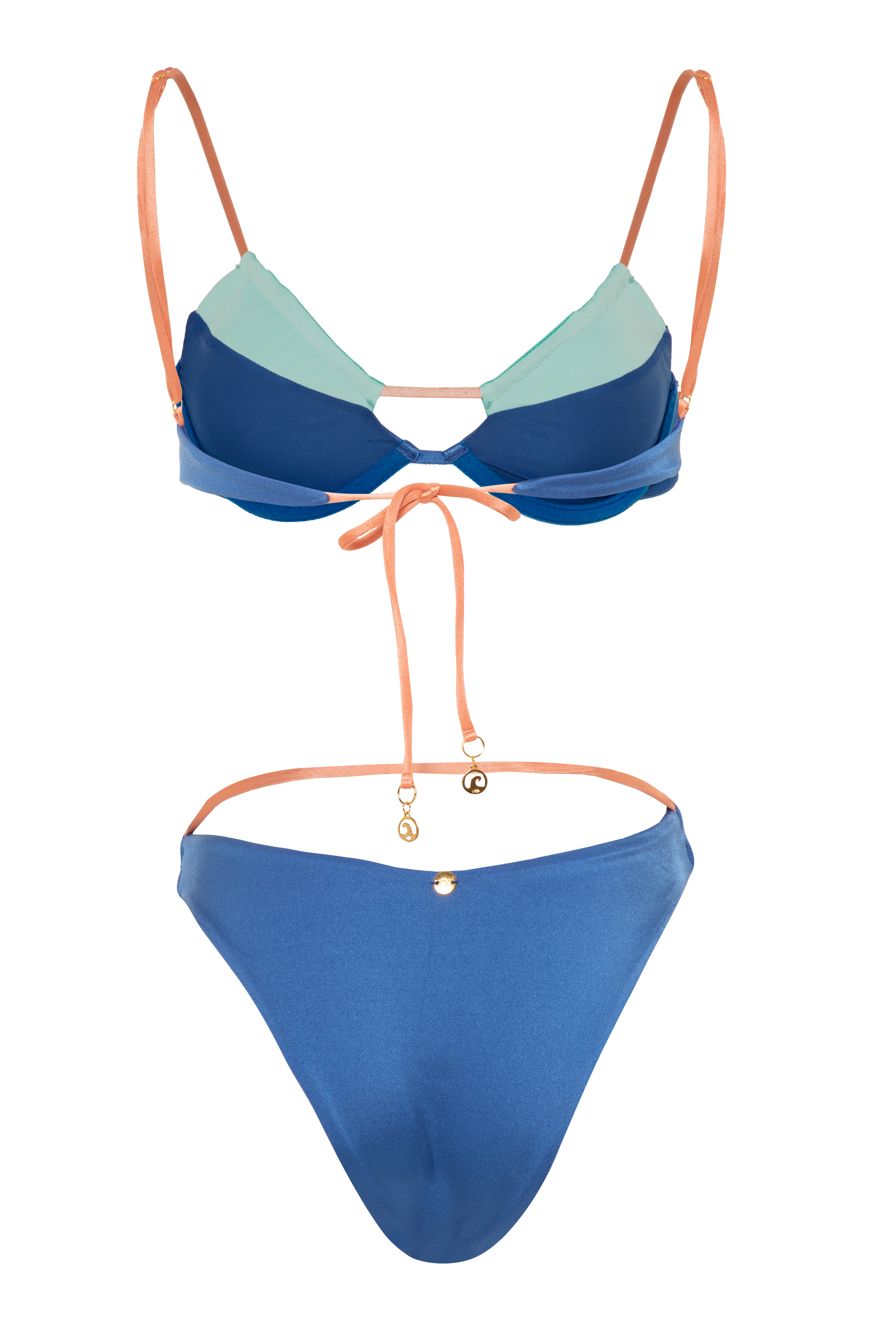 Valerie Marine Bikini Set (Top & Bottom)