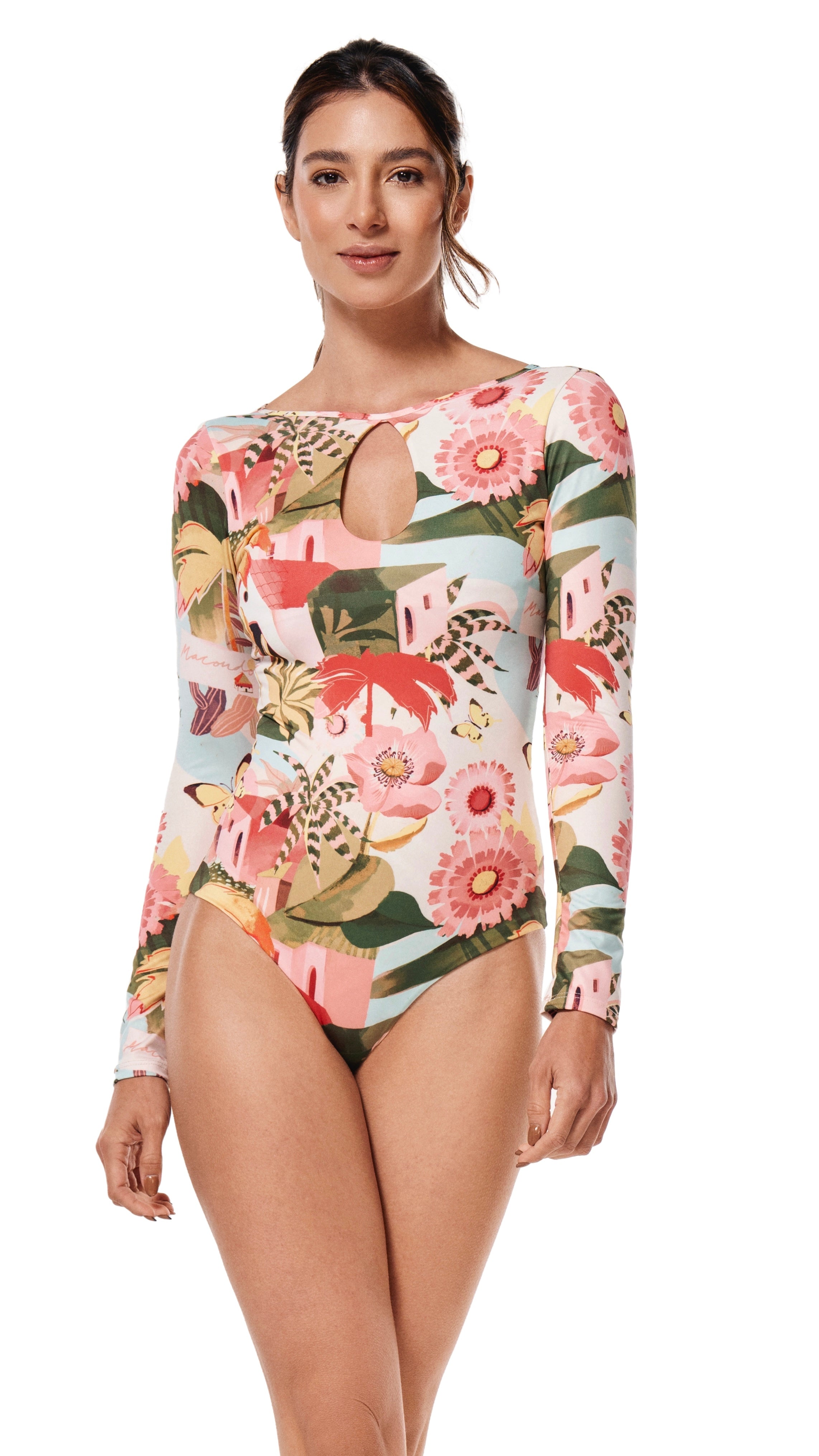 Florecer Onepiece Swimsuit / Long Sleeves / UV protection