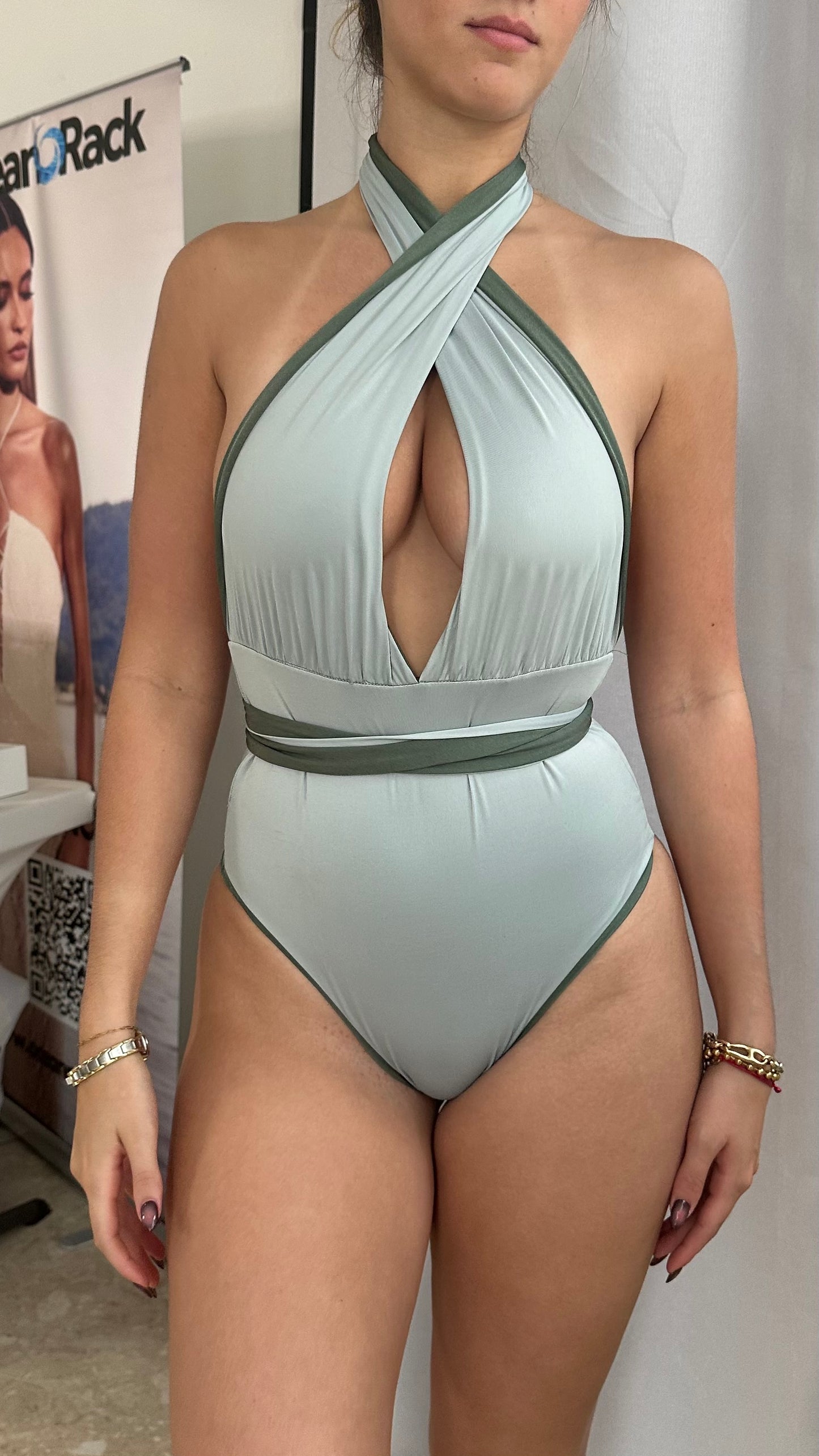 Olive Onepiece Swimsuit / Multiformas
