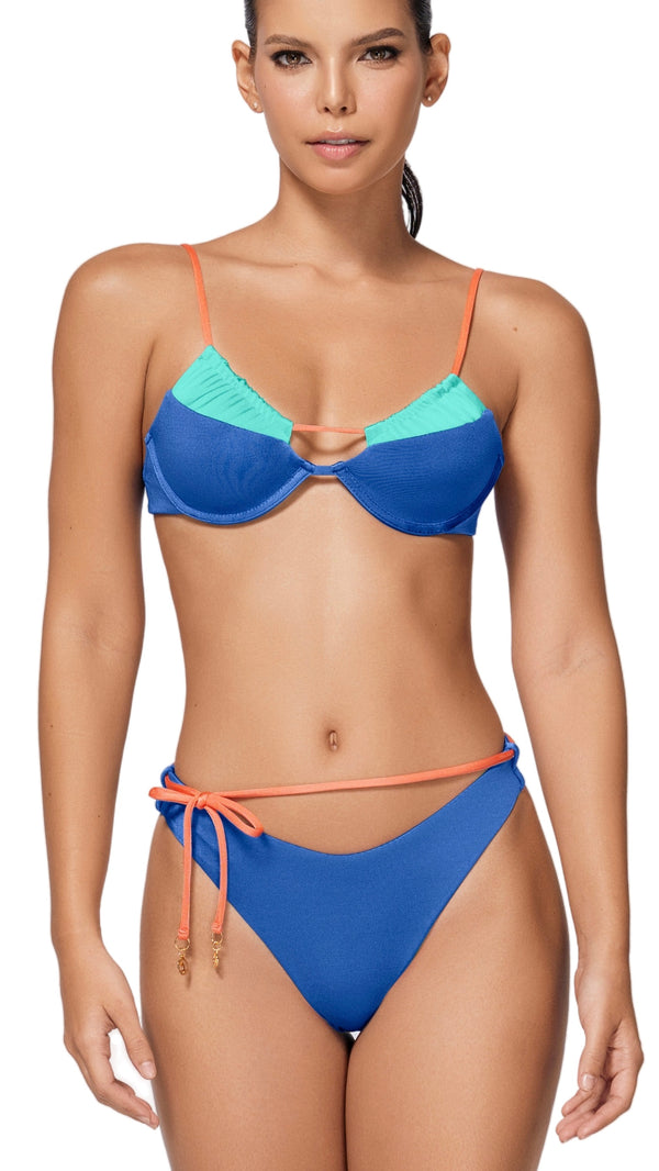 Valerie Marine Bikini Set (Top & Bottom)