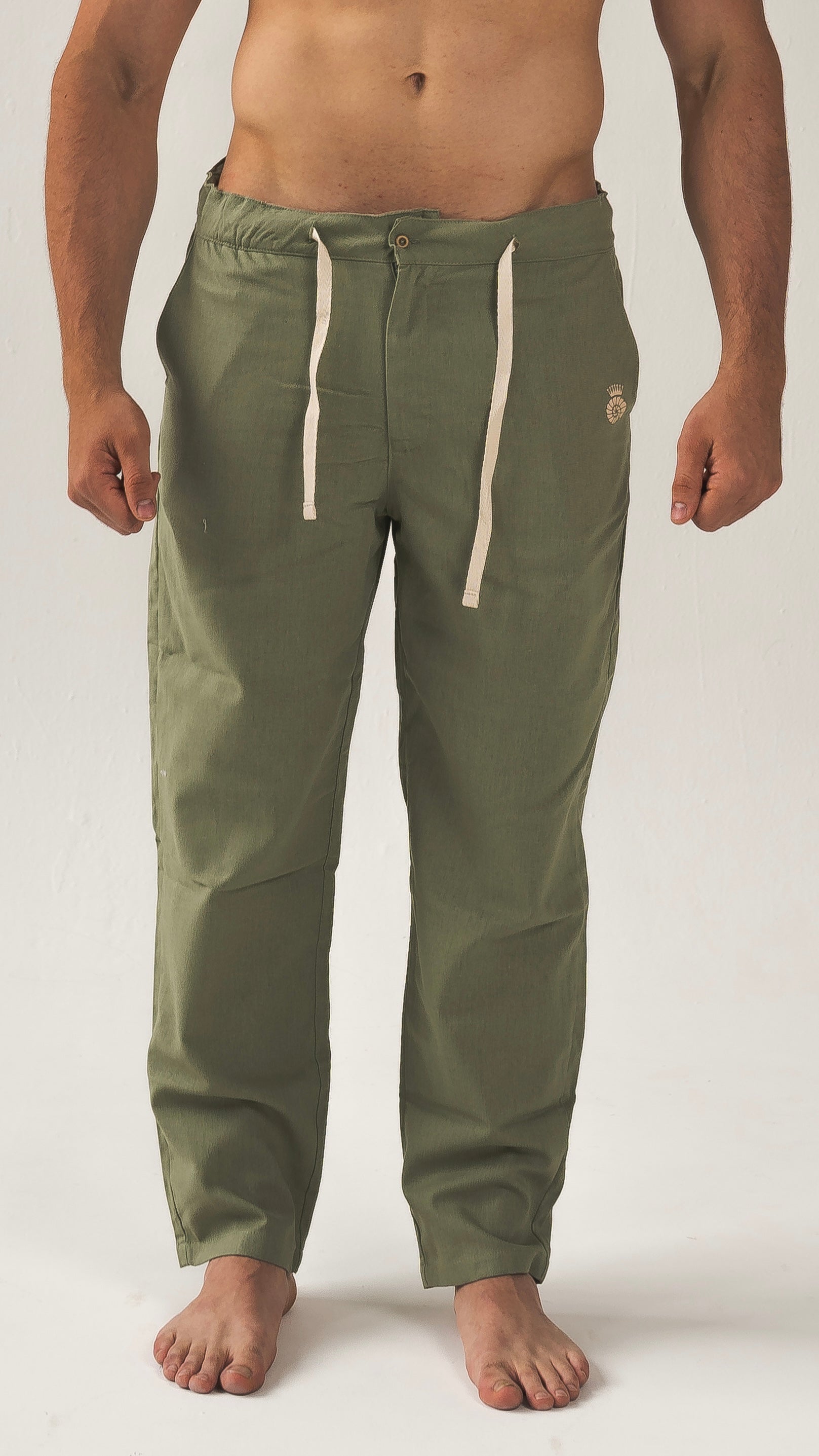 Sage Long Pants / 💯 Lino / Green