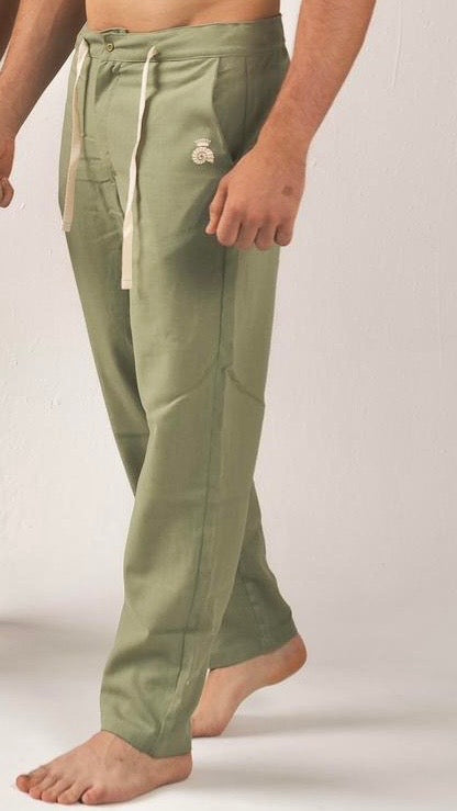 Sage Long Pants / 💯 Lino / Green