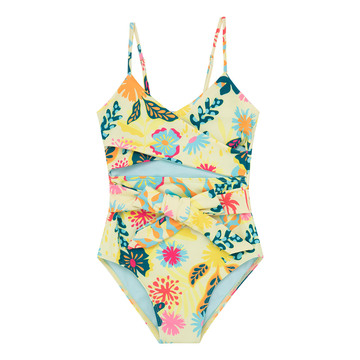 Cate One piece Swimsuit, Girls, Reversible Floral