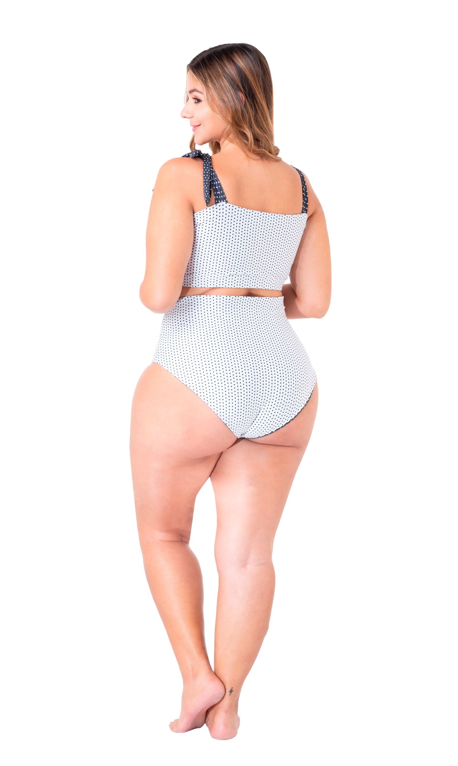 Lady High Waisted Bikini, Tummy Control Plus Size, 3XL